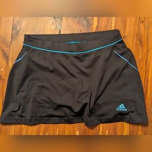 adidas Women’s Black Skort with Teal Trim